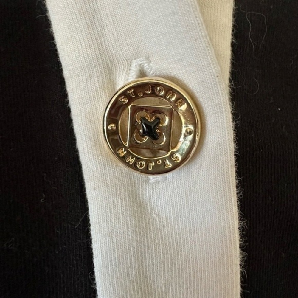 Black and White Button-Up Jacket - image 4